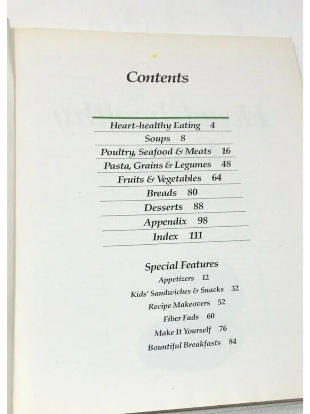 VTG Sunset Low Cholesterol Cookbook PB Healthy Hearty Delicious Low Fat Recipe